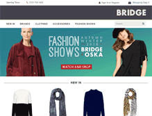 Tablet Screenshot of bridgefashion.com